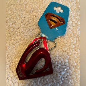 Superman belt buckle